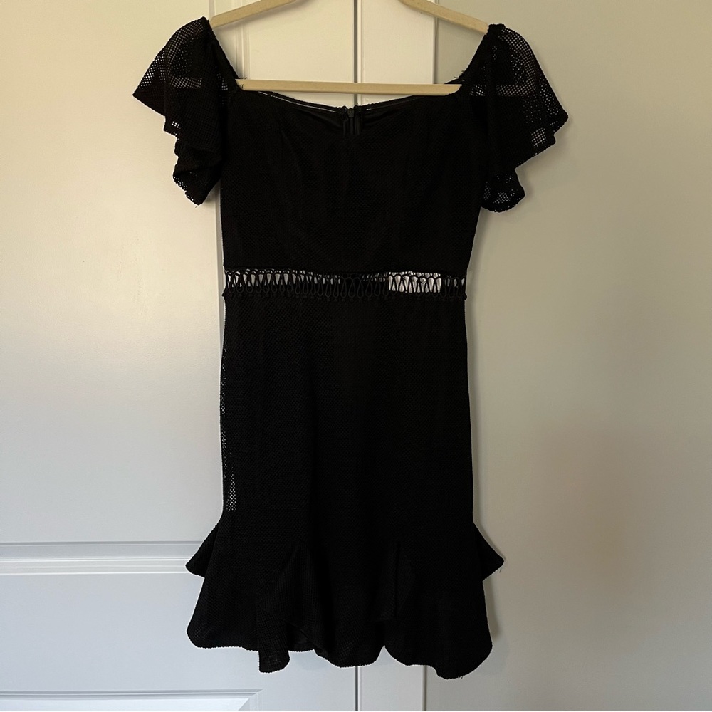 NWT Hello Molly In Other News Dress Black Mesh - Picture 4 of 10